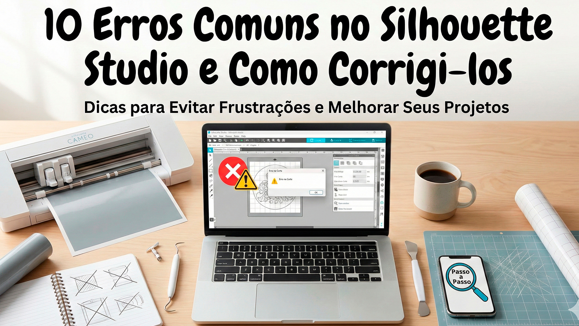 10 Erros Comuns no Silhouette Studio e Como Corrigi-los