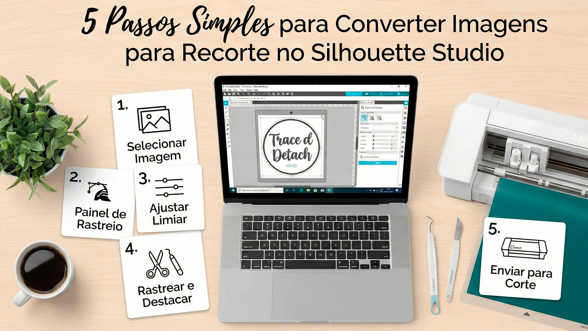 5 Passos Simples para Converter Imagens para Recorte no Silhouette Studio