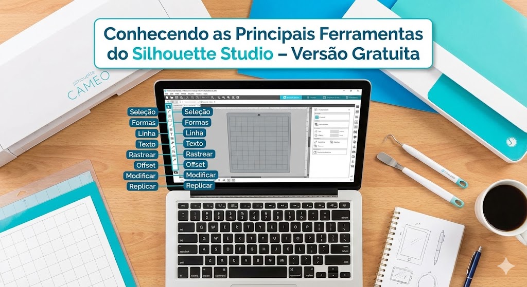Conhecendo as Principais Ferramentas do Silhouette Studio – Versão Gratuita