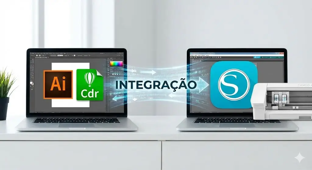 Além do Básico: O Guia Definitivo para Integrar o Silhouette Studio com Softwares Profissionais (Illustrator, CorelDRAW e mais!)