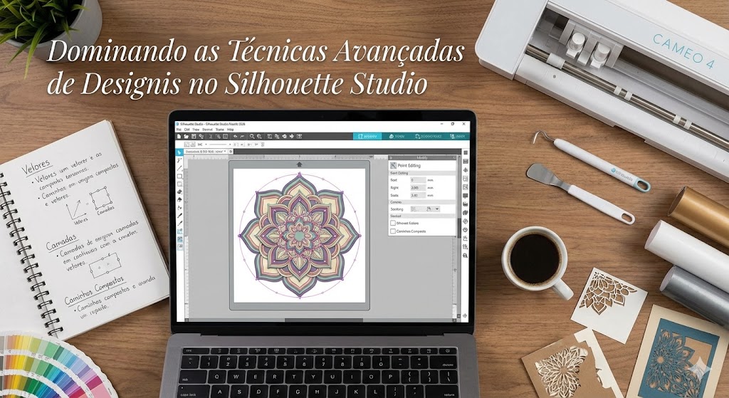 Vá Além do Básico: Dominando Técnicas Avançadas de Design e Vetorização no Silhouette Studio