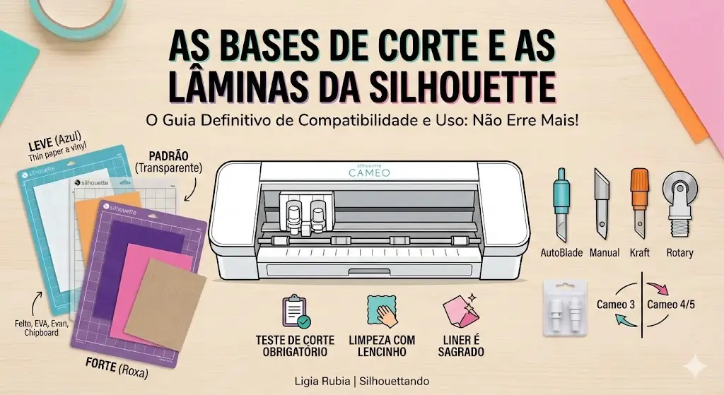 O Guia Definitivo das Lâminas e Bases Silhouette: Compatibilidade, Tipos e Segredos para Parar de Rasgar Papel Hoje Mesmo!