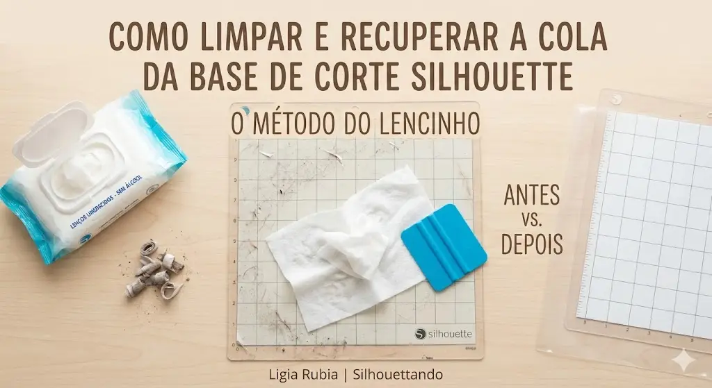 Socorro, Minha Base Não Gruda Mais! Como Limpar e Recuperar a Cola da sua Base Silhouette (Sem Estragar) 🧽✨